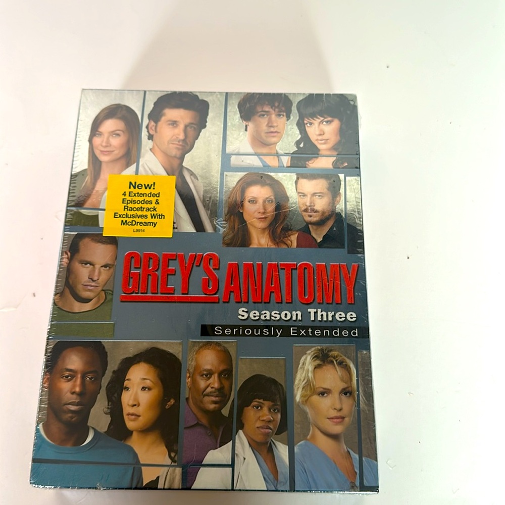 Grey’s Anatomy new and sealed season three